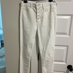 Sam Edelman High Rise White Jeans